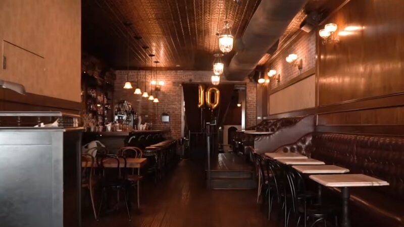 The Interior of The Clover Club in Brooklyn