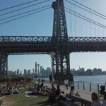 View on Brooklyn Bridge from Domino Park