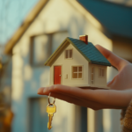 A Person Holding a Small House Model with A Key, Symbolizing how To Avoid Rental Scams in NYC