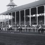 Sheepshead Bay track in black and white filter