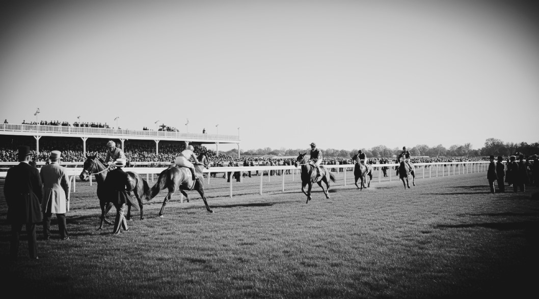 Sheepshead Bay Race Track in black and white