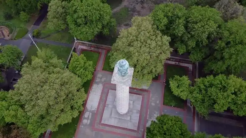 Aerial view of the Prison Ship Martyrs’ Monument