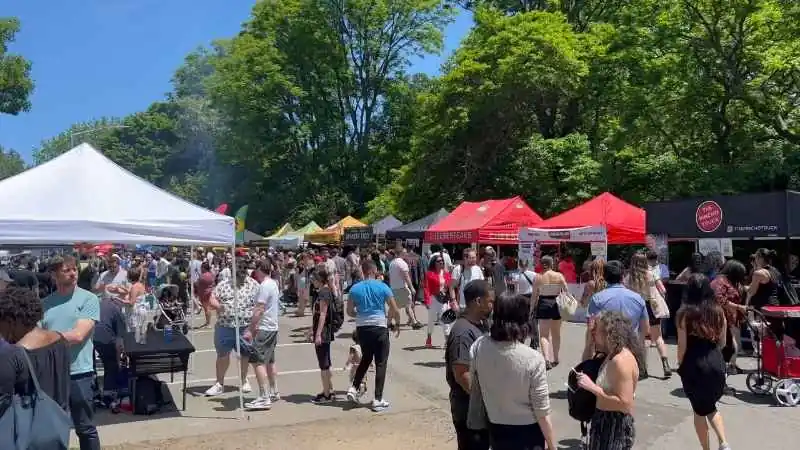 Food market at Smorgasburg-Prospect park